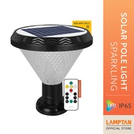 LAMPTAN โคมไฟหัวเสาพลังงานแสงอาทิตย์ LED SOLAR POLE LIGHT MULTI COLOR & RGB รุ่น SPARKLING 40W 10แสง