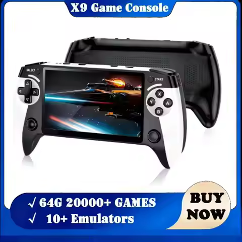 X9 Retro Handheld Game Console, 64GB Retro Game Console, 5.5-Inch HD IPS Screen, 20000 Classic Games