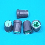 ✳ Knob Abu Hijau Potensio Type D Untuk Mixer Dan Audio Amplifier