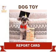 Dog Toys / Dog Squeaky Toy REPORT CARD
