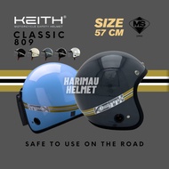 KEITH 809 size 57cm ORIGINAL Helmet Motorsikal MURAH Gaya Retro Topi Keledar