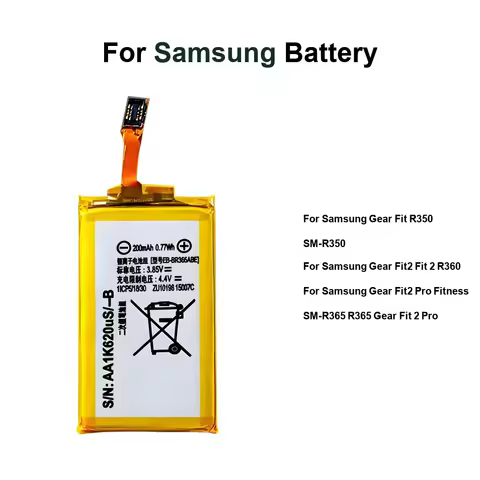 Watch Battery Long-Lasting EB-BR365ABE EB-BR360ABE 0-200mAh For Samsung Gear Fit R350 2 Pro