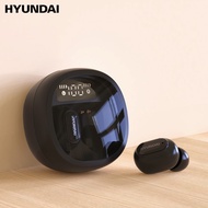 Hyundai HY-T11 TWS ไร้สายบลูทูธ5.3หูฟังบลูทูธเสียงหูฟัง HIFI สเตอริโอจอแสดงผลแอลอีดีสแตนด์บายได้นาน