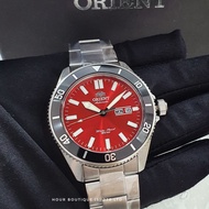 * OFFICIAL ORIENT WARRANTY * Orient Ray 3 Kano Red Dial Mens Automatic Divers Watch RA-AA0915R