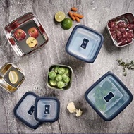 Cuitisan 酷藝師 304可微波抗菌不鏽鋼質感保鮮盒 恬方系列