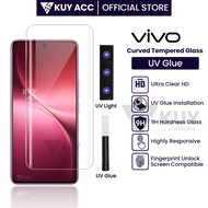LAYAR KUY - Curved Tempered Glass BENING UV Glue Vivo V60 5G V60E 5G V50 5G V40 5G V40 Pro V30 5G V3