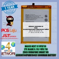 Maxis NeXT X1 VFD710 Li3930T44P6h816437 ZTE Blade X1 5G X Z965 Vodafone Smart V8 3000MAH VFD 710 Bat