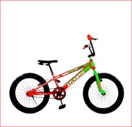sepeda speda anak laki cowok bmx atlantis uk 20 inch umur 3 4 5 tahun - 650 oren hijau kardus