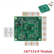 AD7124 AD7124-8 Multi Channel ADC Data Acquisition Module Wide Voltage DC2.7-6V RS232 Serial Port Da