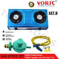 GAS STOVE SET (Regulator / LPG HOSE ) MEGA TOOLS STORE (YELLOW HOSE)