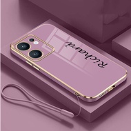 OPPO Reno14 Pro 14F 13 Pro 5G reno13F 5G Custom Name Case Pure Color Glossy Plating Casing Soft Cove