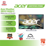 Acer EB321HQU Cbidpx 31.5" WQHD (2560 x 1440) IPS Monitor (Display Port, HDMI & DVI port),Black