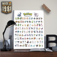 KAYU HIASAN DINDING 4th generation Pokemon Poster - Wooden Wall Decoration