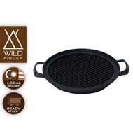 WildFinder Cast Iron BBQ Mookata Grill Pan