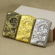 Unique Windproof 3D Dragon Carved Lighters, High Quality Metal Material, Embers
