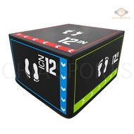 3in1 Foam Plyometric Jump Box 12 x 16 x 18" Inch 30 x 60 x 75cm High Density Core Jumping Conditioni
