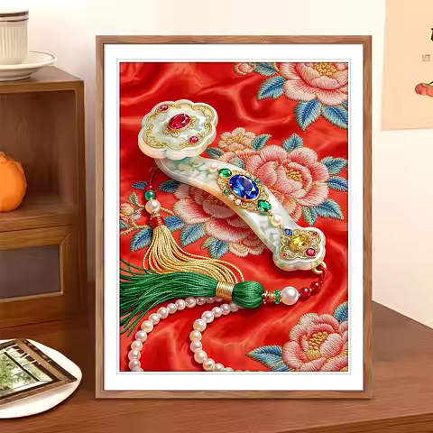 With Threads Drawing Needles Printed DIY Cross Stitch Kit 9CT 11CT Set For Embroidery kit Needlework