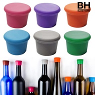 【BH】6Pcs Silicone Wine Bottle Lid Stopper Food Grade Cork Alternative Reusable Champagne Beer Bottle Cover Sealer Wine Saver Kitchen Supplies