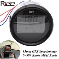 85mm Digital Marine Boat Car Speedometer Gauge 0~999 Knots MPH Km/h Adjustable GPS Speed Gauge With 
