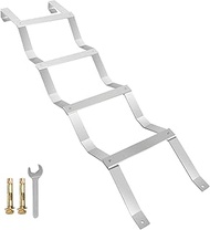HomiShare Egress Ladder 4-Step Basement Egress Ladder, 400LBS Load Capacity Aluminum Basement Ladder