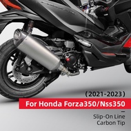 ZKJUSDDADH Slip On สําหรับ Honda forza300 forza350 adv350 รถจักรยานยนต์ไอเสีย Escape Moto System Mod