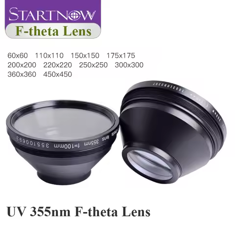 Startnow UV Laser Field Lens 355nm M85 Thread Galvo System110X110 Fl160 F-theta Scan Lens 250X250 Fo