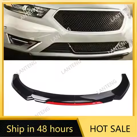 Car Front Bumper Lip For F0rd Taurus SHO SEL LX Splitter Spoiler Diffuser Carbon Fiber Look Lower Li