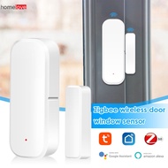 Tuya Smart Zigbee Door Window Contact Sensor Smart Home Wireless Door Detectors Open/close App Remote Alarm homelove