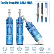 10pcs Dr Pen M8S Cartridge Needle 12/ 18 /24 /36 /42 Pin Nano Bayonet Cartridge Replacement Head For