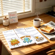 Best Dad Ever Print Tea Towel | Dad Gift | Father's Day Gift Idea | Kitchen Towel | Best Dad | New D