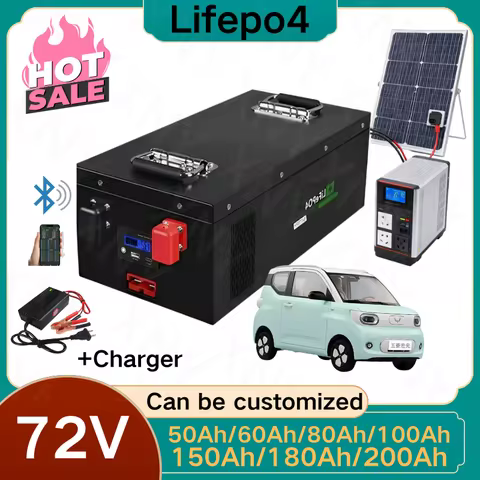 XNY Lifepo4 72V 50Ah 60Ah 70Ah 80Ah 100Ah 150Ah 180Ah 200Ah Lithium Battery for Scooter Motorcycle T