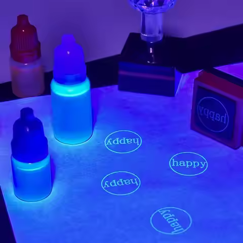 Anti Counterfeiting Photosensitive Flash Stamp UV Ink Invisible Fluorescent Special Ink For Confiden