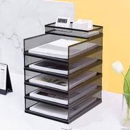 Office File Box Desktop A3A4 Document Organizer Stackable Laminated Papers Rack Storage Tray