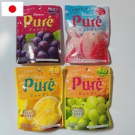【Direct from Japan】Kanro Pocket,  Pure gumi　4-piece tasting set (muscat, grape, peach and lemon)