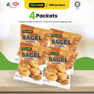 [Halal] FreshXeal Premium Frozen Wholemeal Bagel (4 Pcs) Made With Premium Ingredients Ready to Eat 
