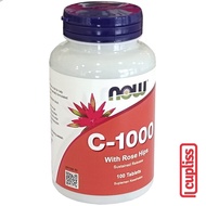 Now Foods Original Vitamin C-1000 100pcs Rose Hips Supplement Cupliss KG