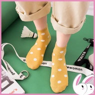 Polkadot Ankle Socks Hipster Colorful Casual Trend / Stokin Pendek Polkadot Fesyen Warna Gaya Hipste