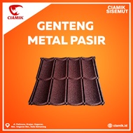 Genteng Metal Pasir Ukuran 80cm x 80cm Tebal 0,40mm Murah Berkualitas