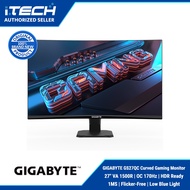 GIGABYTE GS27QC Curved Gaming Monitor 27" | QHD (2560 x 1440) | VA Panel | 1500R | OC 170Hz | HDR