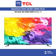 TCL 55 Inch 4K UHD HDR 120 Hz DLG Gaming TV QLED Quantum Dot Google TV 55C645
