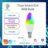 Smart Bulb / WiFi Bulb / Tuya Smart Bulb / E14 / RGB / Coolwhite / WarmWhite / Smart life /RGB+Warm 
