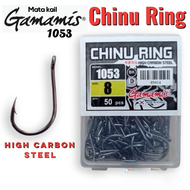 Hook Chinu Ring GAMAMIS Kail Pancing 1053 HI Carbon Isi 100 pcs 1 Box | Hook Box Isi 10 Size - Hooke