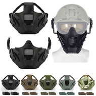 Airsoft Paintball Half Face Mask Tactical Protective CS Half Face Mask Mesh Mask