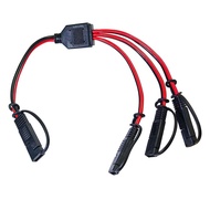 12AWG SAE Splitter 1 to 3 SAE Extension Cable, 2 Pin Quick Connect Disconnect Plug,DC Power Automoti