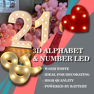 U - Z 3D & Number LED Large Marquee Letters Alphabet Symbol Numbers Heart Hanging Light Anniversary