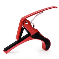 [Enxin Musical Instruments] Ukulele Electric Guitar Acoustic Big Hand Grip Front Clip Metal Capo Accessories Red