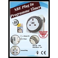 PLUG IN TIMER 13AMP Plug Mechanical Theben Analog / 24HOURS PROGRAMME TIMER (SBE) / SIRIM APPROVED #