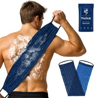 Yiclick Dual-Textured Exfoliating Washcloth Towel - Back Scrubber for Use in Shower Bath Exfoliating