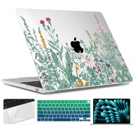 TWOLSKOO for M3 MacBook Air 13.6 inch Case 2022 2023 2024 A2681 M2 A3113 with Touch ID, Plastic Hard