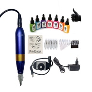 BaseKey Tattoo Machine Set - 1 Piece Tattoo Machine with 7 x 15 ml Tattoo Inks New Aluminum Alloy Ta